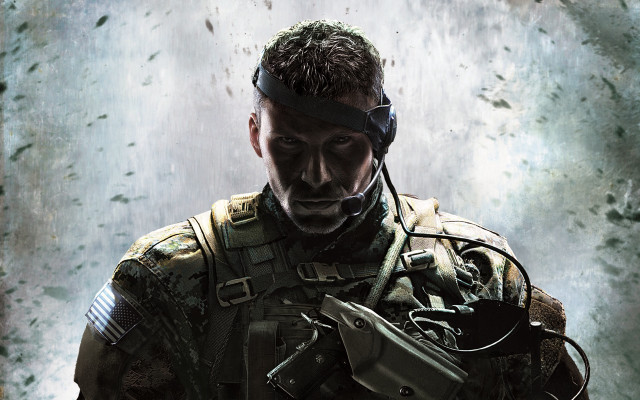 Military pilot portrait gun helmet free wallpaper - medium preview image
