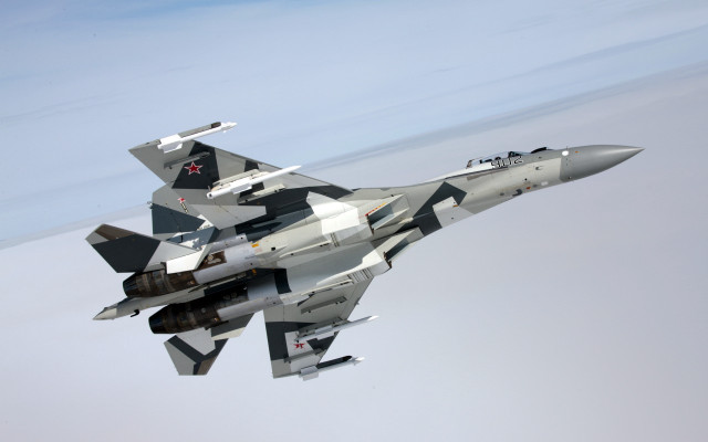 Fighter jet blue sky clouds #19 free wallpaper - medium preview image