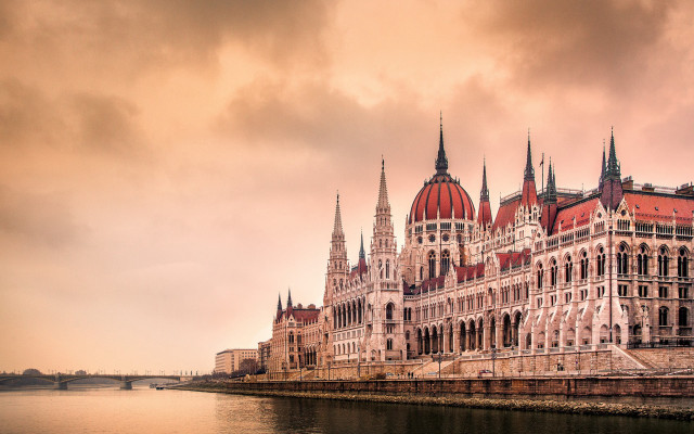 Neo gothic castle bridge water free wallpaper - medium preview image