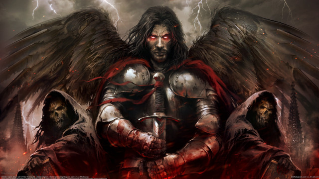 Angel wings armor sword demon free wallpaper - medium preview image