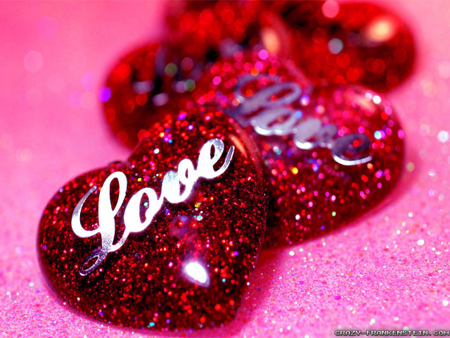 Three hearts love pink background #4 free wallpaper - medium preview image
