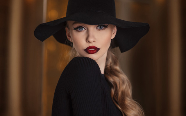 Elina karimova fashion artdeco photorealistic free wallpaper - medium preview image