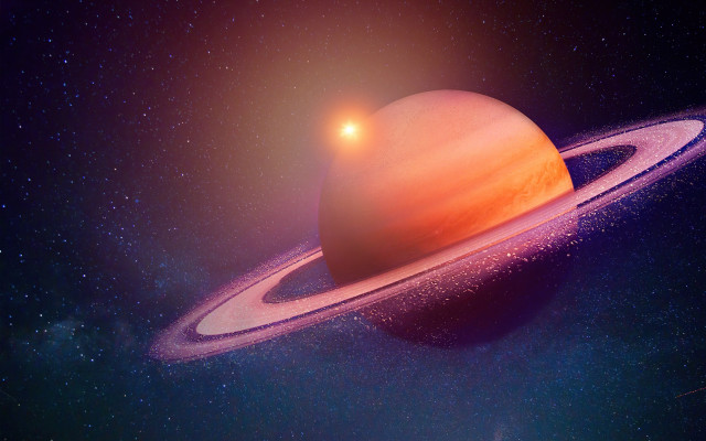 Saturn planet star background space free wallpaper - medium preview image