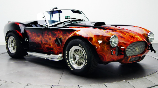 Red black flame hood cobra free wallpaper - medium preview image