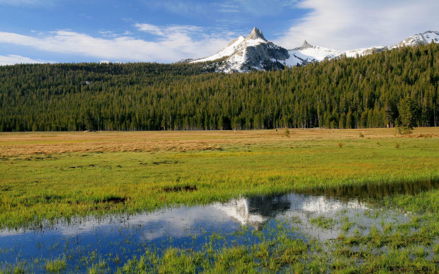 Mountain lake forest clouds nature #2 free wallpaper - medium preview image