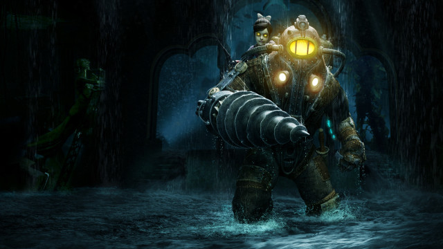 Man suit flooded robot eddie free wallpaper - medium preview image