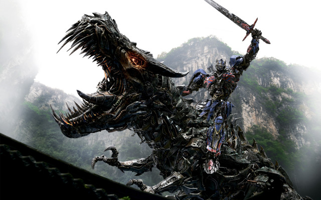 Giant robot dragon sword glowing free wallpaper - medium preview image