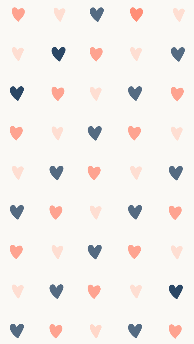 Hearts pattern white background blue free wallpaper - medium preview image