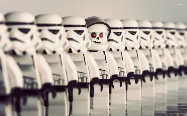 Legos skull man hat row free wallpaper - medium preview image