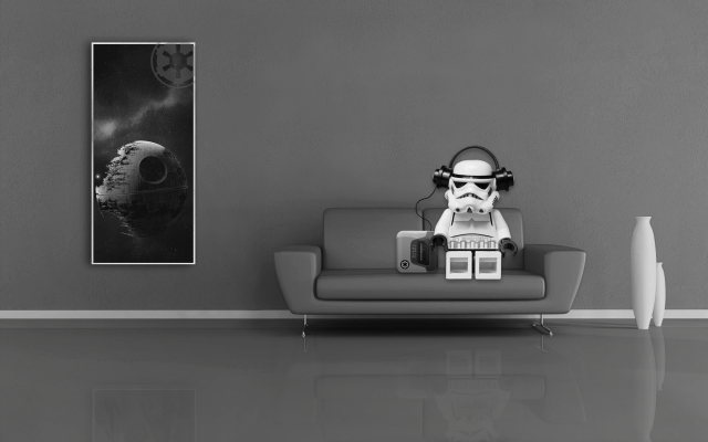 Stormtrooper couch livingroom starwars poster free wallpaper - medium preview image