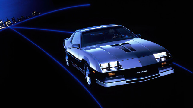 Retrocar citylights synthwave rendering vroom free wallpaper - medium preview image