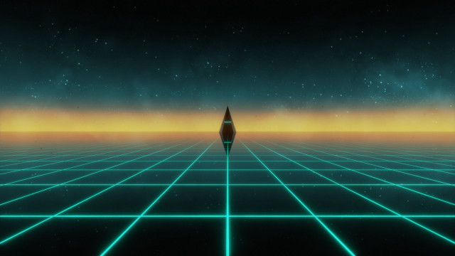 Space station rocket star retrofuturism #2 free wallpaper - medium preview image