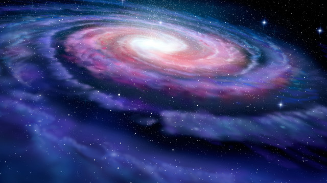 Galaxy stars blue sky space free wallpaper - medium preview image