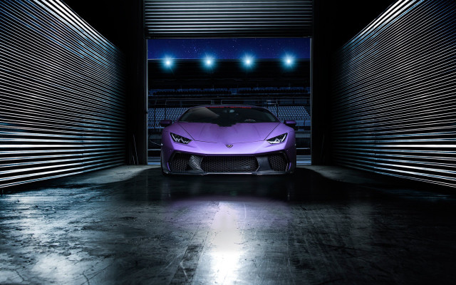 Purple sports car tunnel lights free wallpaper - medium preview image