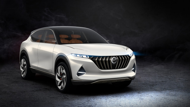 White suv smoke futurism digital free wallpaper - medium preview image