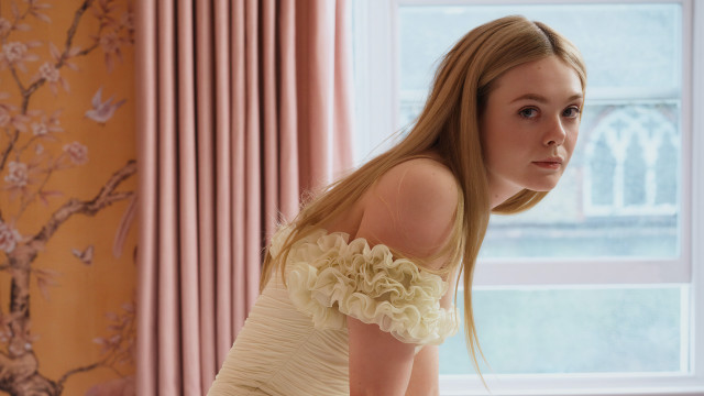 Young girl white dress window free wallpaper - medium preview image