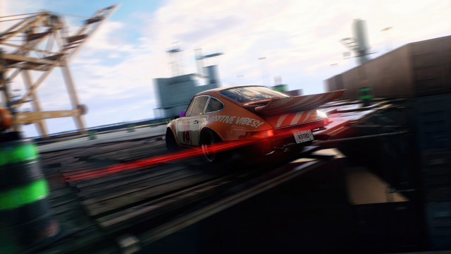 Car sky clouds redlight motionblur free wallpaper - medium preview image