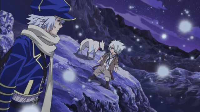 Man blue outfit horse snowy free wallpaper - medium preview image