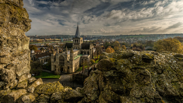 Castle tower rocky hill city free wallpaper - medium preview image