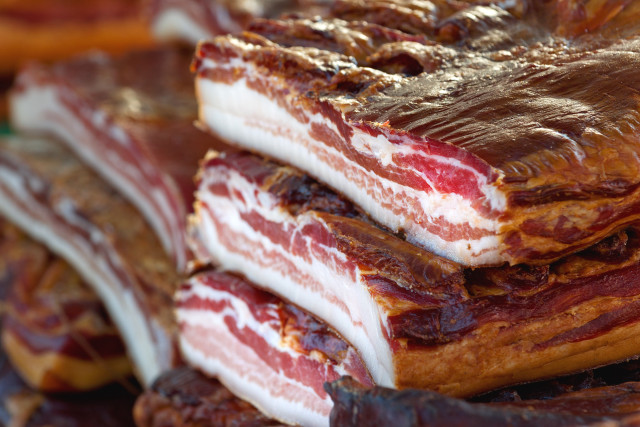 Meat pile food photography bokeh free wallpaper - medium preview image