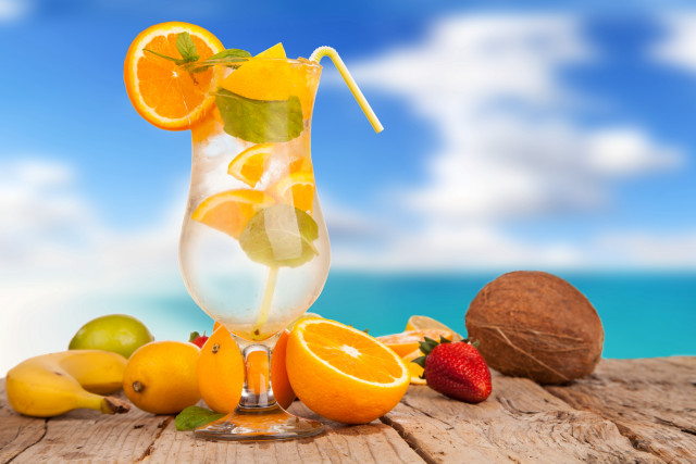 Orange juice glass fruit summer free wallpaper - medium preview image