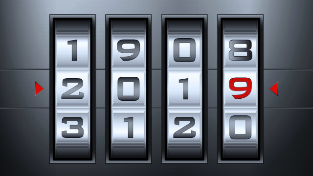 Metal lock numbers arrows futurism free wallpaper - medium preview image