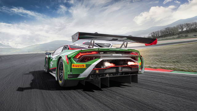 Green sports car kayak race free wallpaper - medium preview image