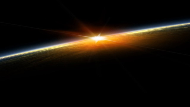 Sunshine earth horizon space shuttle free wallpaper - medium preview image