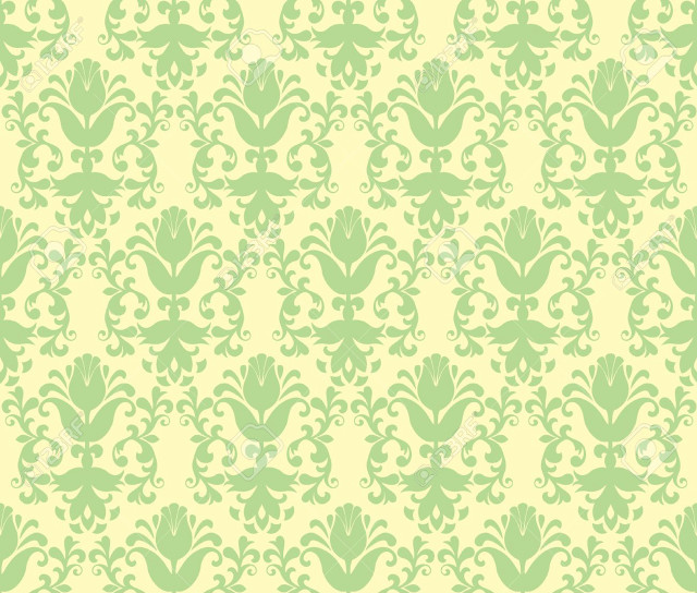 Green yellow floral wallpaper stock free wallpaper - medium preview image