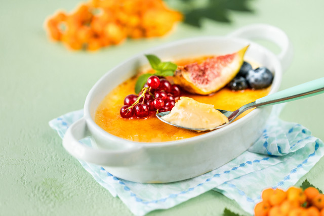 Fruit cheese soup flower leaf free wallpaper - medium preview image