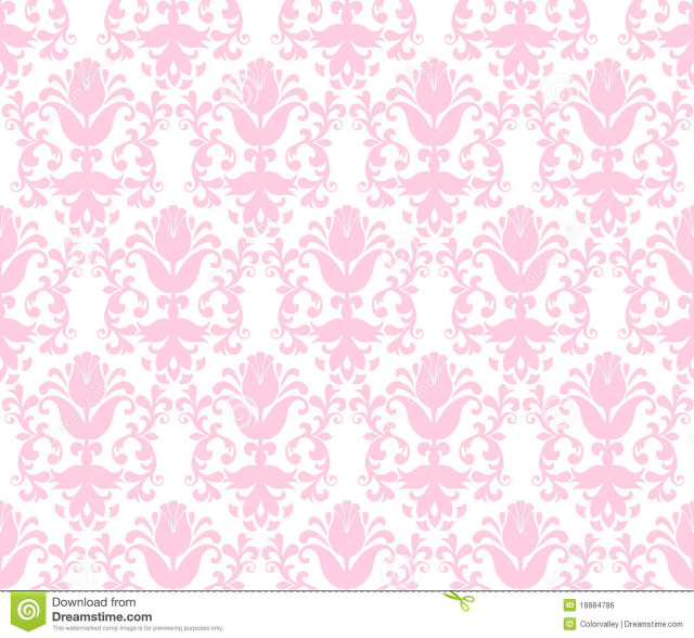 Pink white floral pattern background #2 free wallpaper - medium preview image