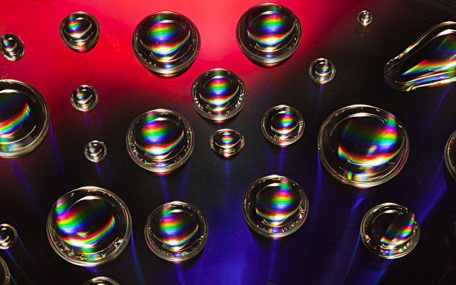 Shiny holographic rainbow abstract 1girl free wallpaper - medium preview image
