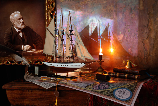 Man ship candle desk formal free wallpaper - medium preview image