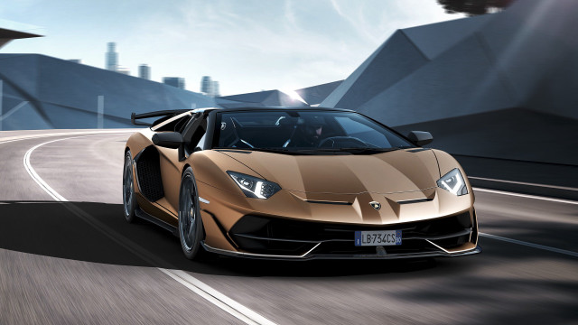 Gold sports car bridge clock #2 free wallpaper - medium preview image