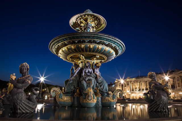 Cherryl fountain statues night lights #2 free wallpaper - medium preview image