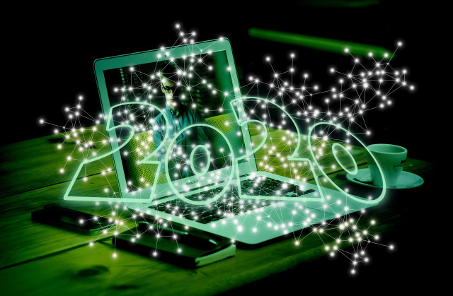 Laptop coffee pen paper technology free wallpaper - medium preview image