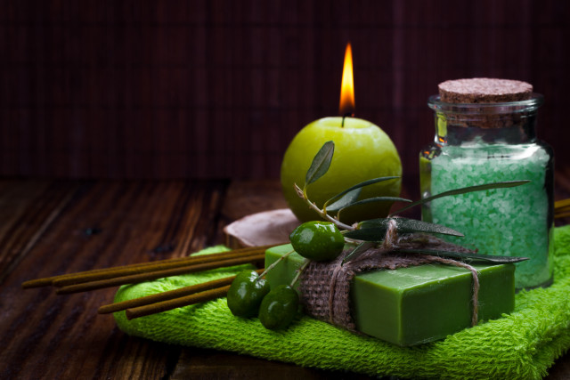 Candle soap green apple moss free wallpaper - medium preview image