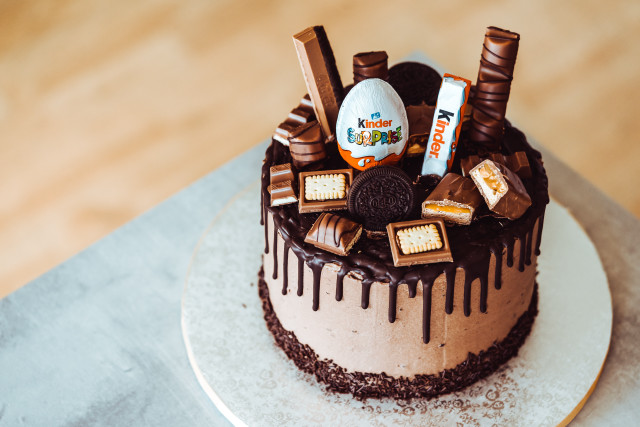 Chocolate cake candy topper wooden free wallpaper - medium preview image