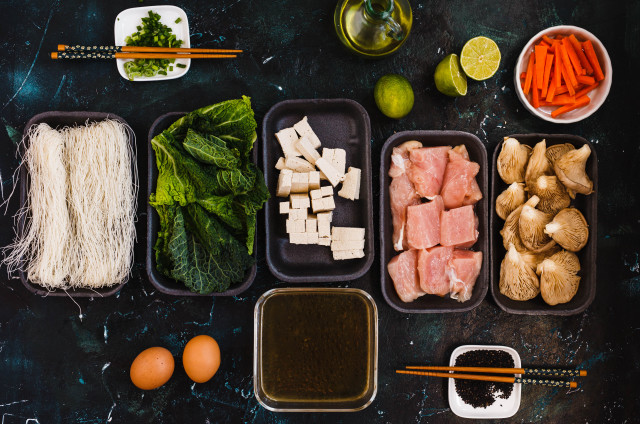 Food vegetables chopsticks starry sky free wallpaper - medium preview image