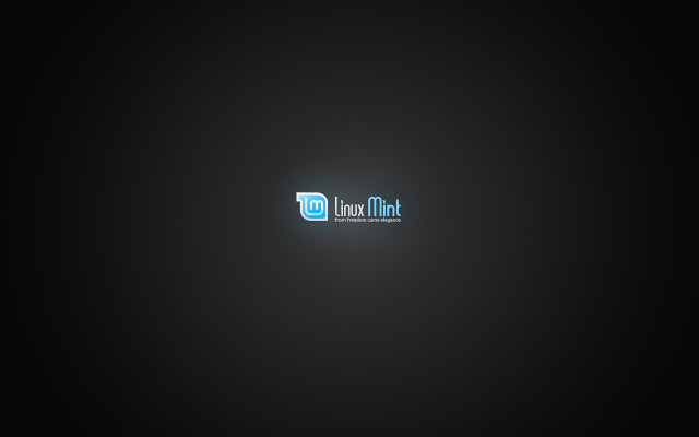 Linux blue logo dark minimalism free wallpaper - medium preview image