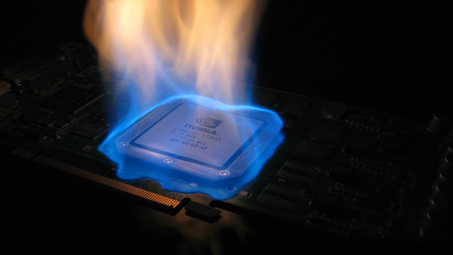 Cpu blueflame blacksurface futurism citylights free wallpaper - medium preview image