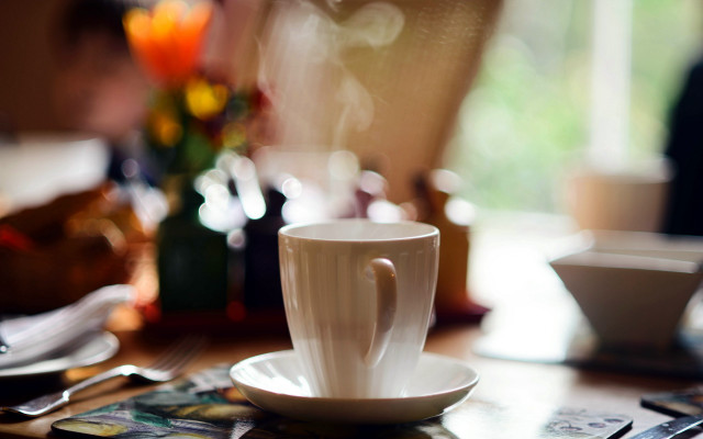 Cup spoon spoonrest table plate free wallpaper - medium preview image