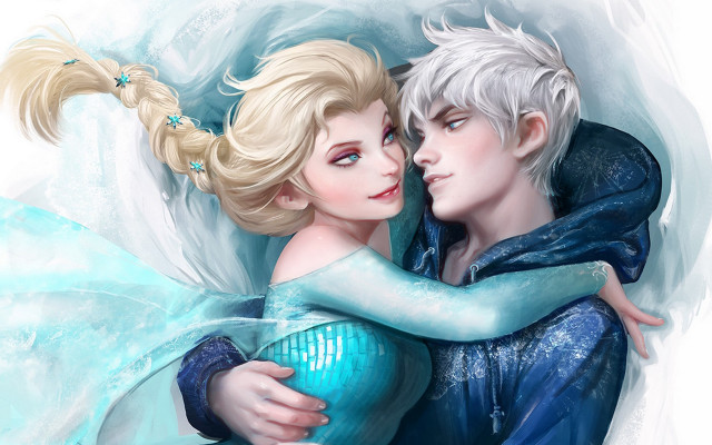 Frozen princess prince hug romanticism free wallpaper - medium preview image