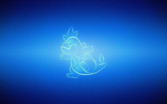Blue pokemon glow holography ambient free wallpaper - medium preview image
