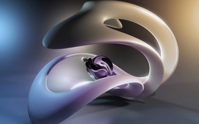 White purple abstract sculpture black free wallpaper - medium preview image