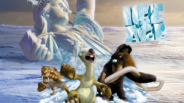 Animals snow statue bear bird free wallpaper - medium preview image