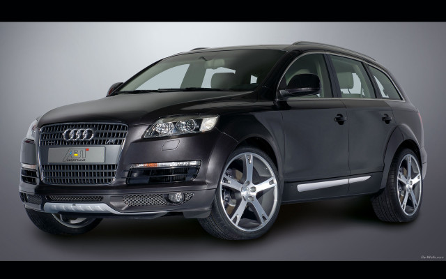 Black car studio gray background free wallpaper - medium preview image