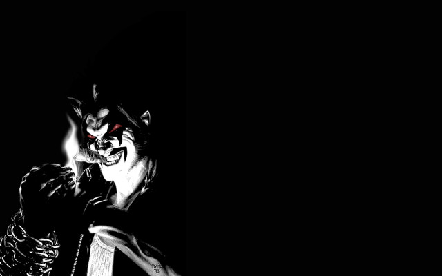 Creepy clown cell phone dark free wallpaper - medium preview image