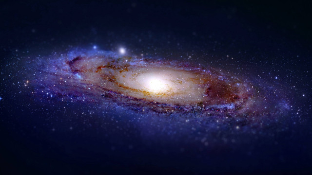 Colorful spiral galaxy stars aurora free wallpaper - medium preview image