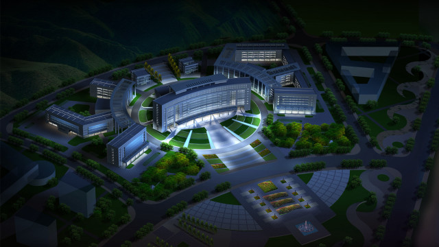 Isometric urban forest night danube free wallpaper - medium preview image